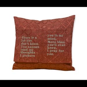 ReadMeBooky Unique Inspirational Embroidered Pillow